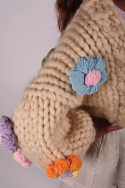 Bloom Hand-Knitted Cardigan | Heyays